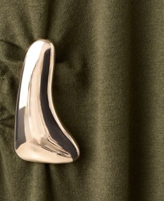 Women's Brooch Turtleneck Knitted Dress