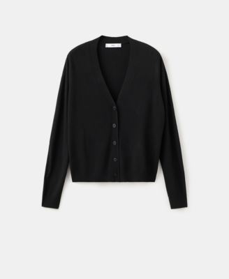 Women's V-Neck Knitted Cardigan Sweater