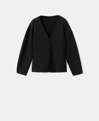 Women's Oversized V-Neck Cardigan Sweater