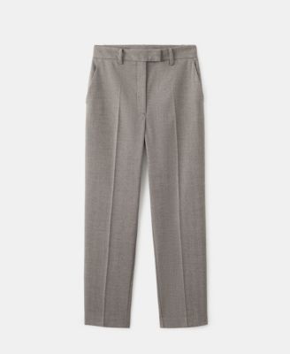 Women's Slim Cropped Pinstripe Pants