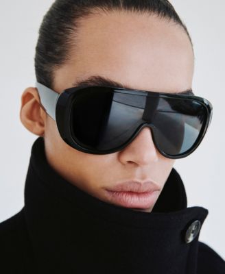 Women's Wool-Blend Funnel-Neck Coat