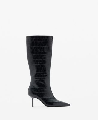 Women's Croc-Effect Boots
