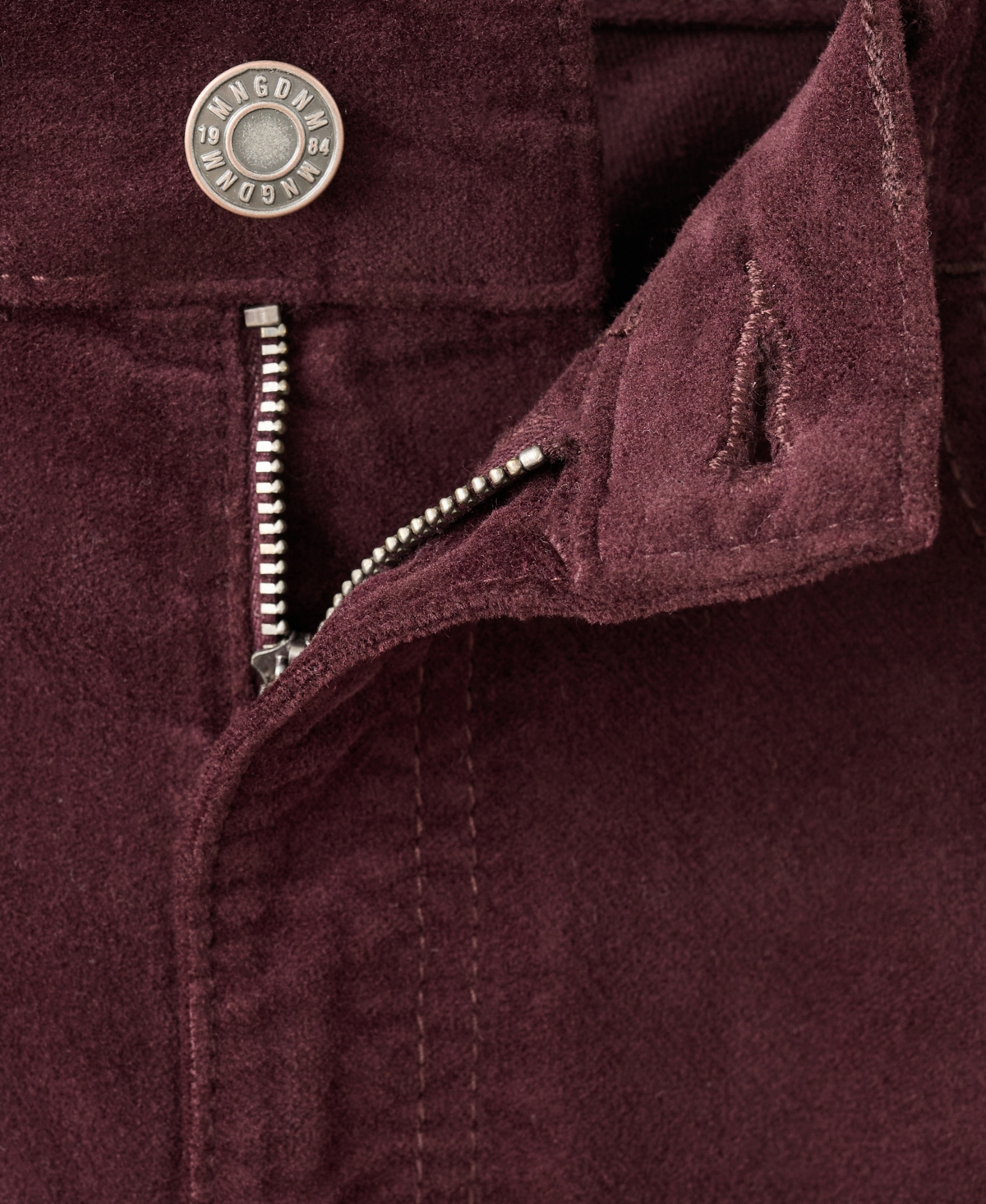 Mango Women's Velvet Flared Jeans