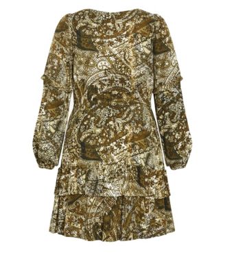 Women's Plus Size Nicky Print Dress