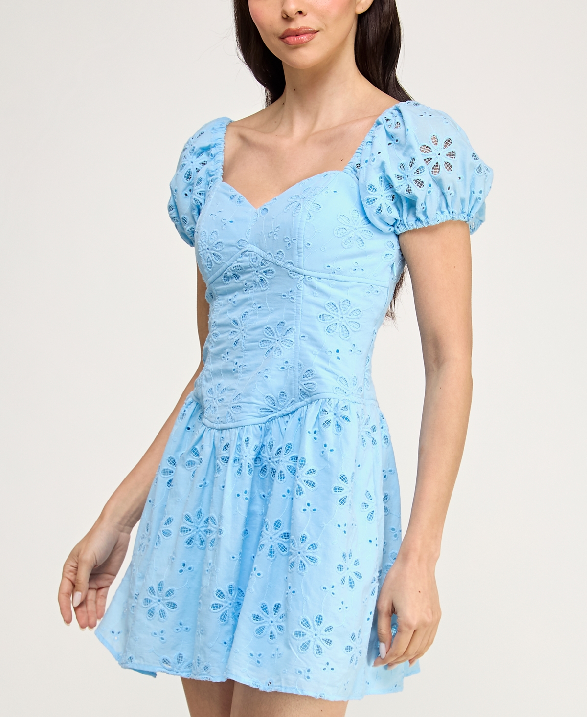 Violet Weekend Juniors' Corset Drop Waist Fit & Flare Dress