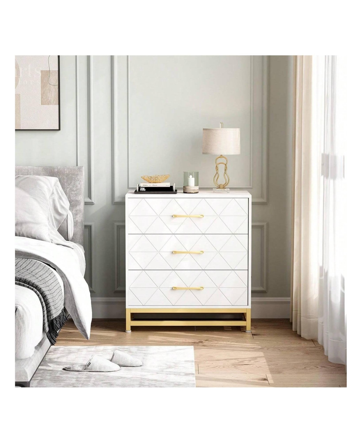 gaomon 3-Drawer Wood Dresser