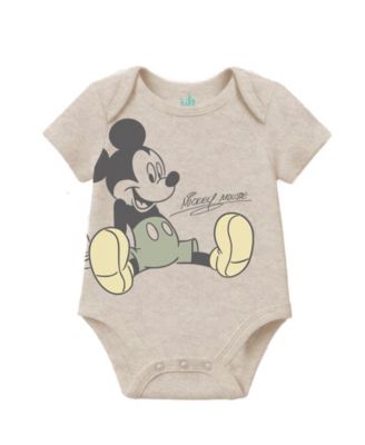 Baby Boys' Mickey Mouse Jacket, Short-Sleeve Bodysuit & Pants, 3-Piece Set
