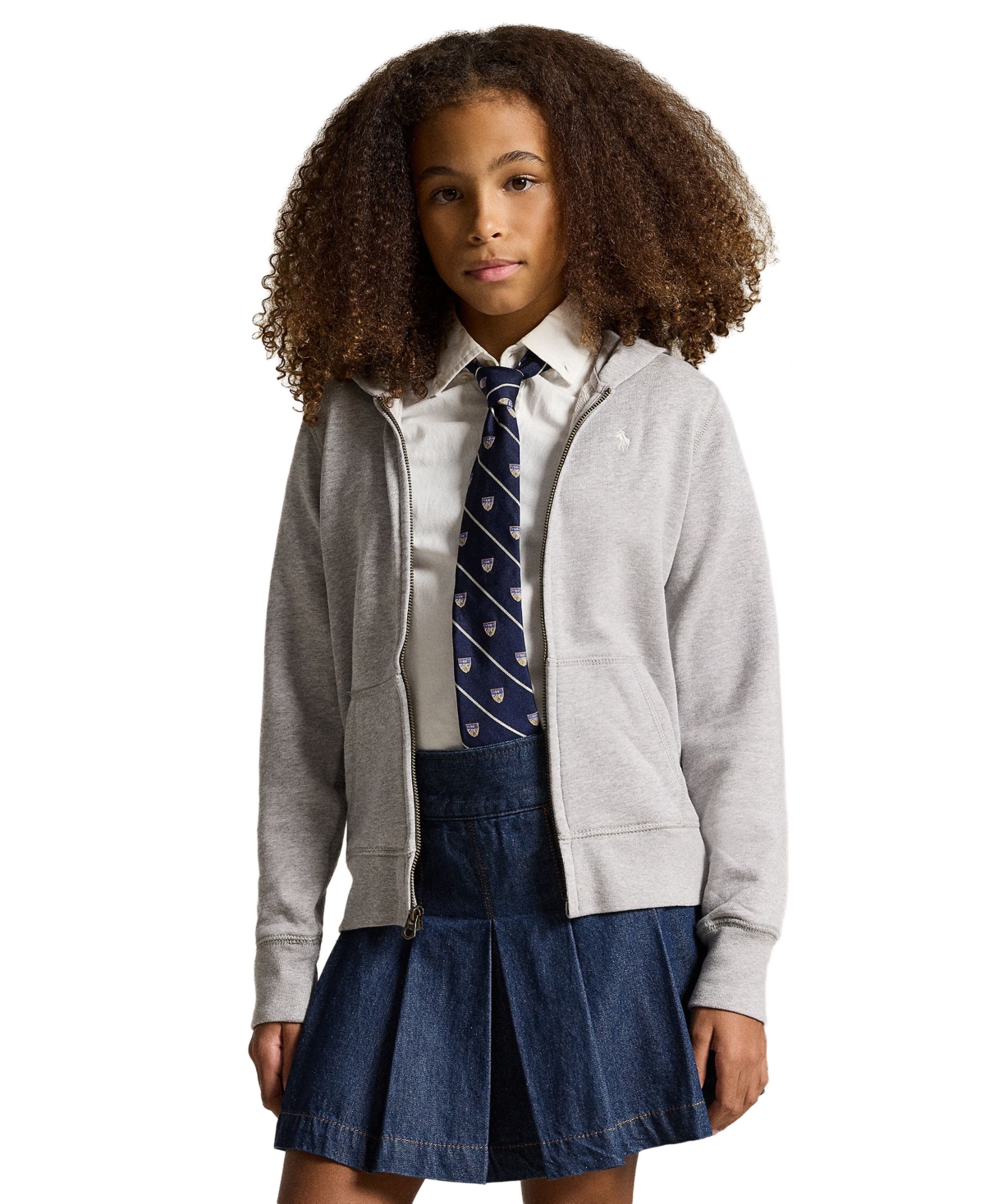 Polo Ralph Lauren Big Girls French Terry Full-Zip Hoodie