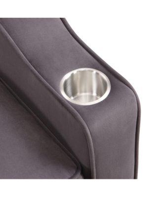 Velvet Pull-out Sleeper Sofa Bed with USB, Reclining Back, Tufted