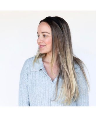 Women's Classic Padded Thin Headband  - Black