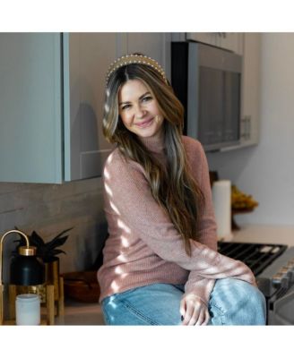 Women's Classic Pearl Headband - Tan