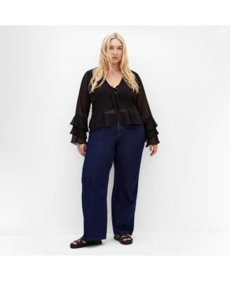 Women's Plus Size Trixie Ruffle Top