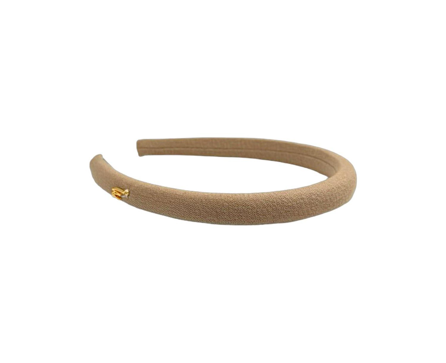 Women's Classic Padded Thin Headband - Light Brown