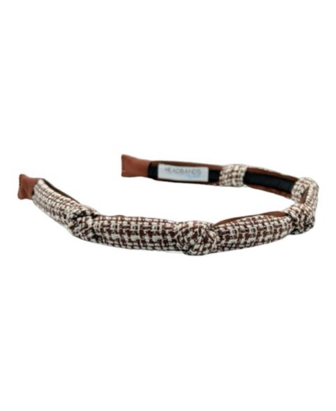 Женские аксессуары для волос Headbands of Hope Knotted Tweed Headband - Espresso Maroon