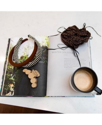 Women's Classic Padded Rope Headband - Black Ivory