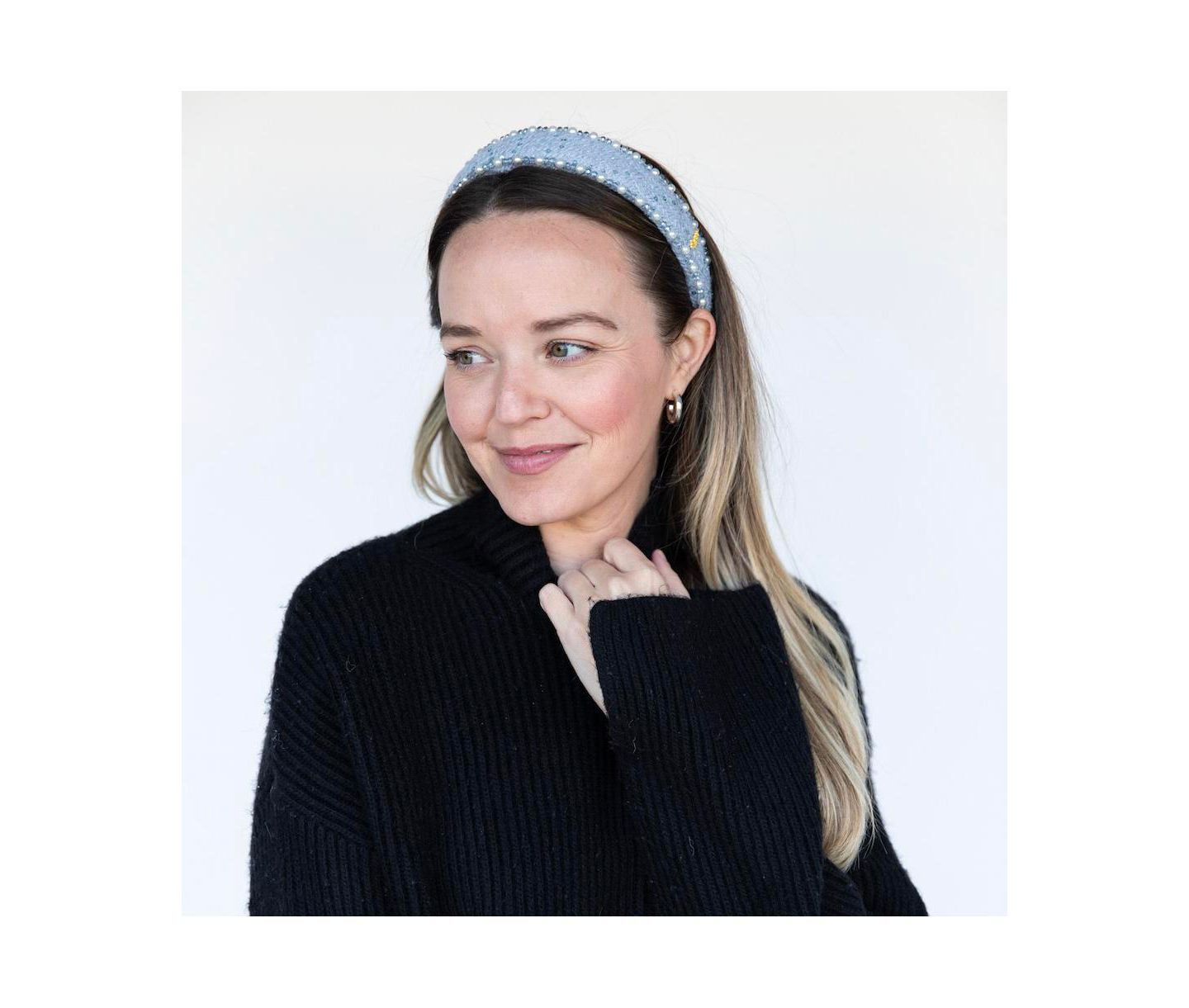 Женские аксессуары для волос Headbands of Hope Classic Pearl Headband - Sky Blue — фото 6