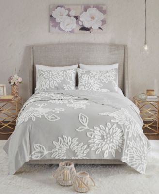 Madison Park Veronica Floral Tufted 3-Pc. Comforter Set, Full/Queen