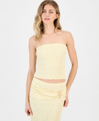 Juniors' Pucker Tube Top