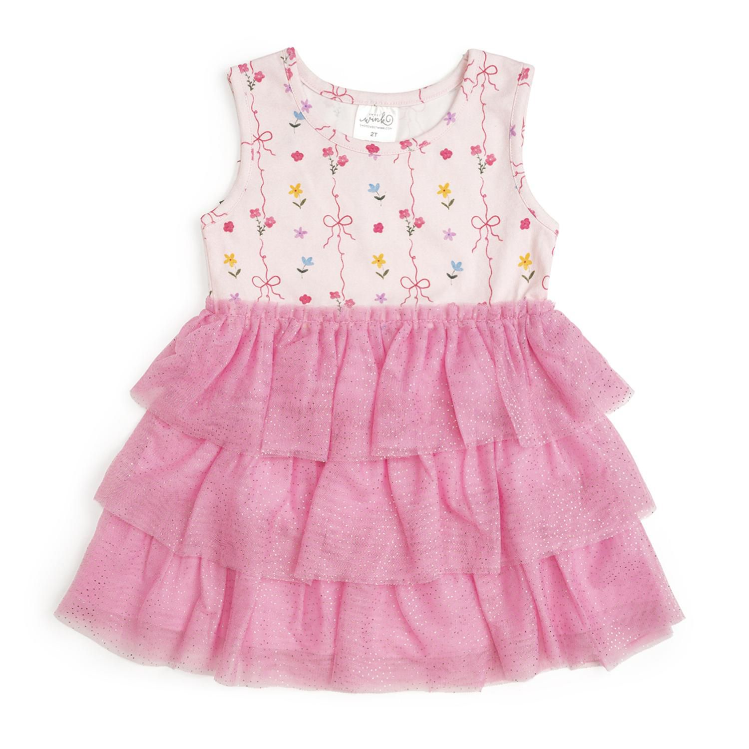 Baby Girls Peony Floral Tank Tutu Dress