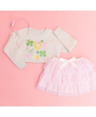 Toddler Girls Sweet Shamrock St. Patrick's Day Sweatshirt