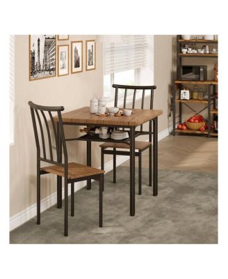 Kitchen Table Dining Table Set 3 Piece Dining Table Set For 2 Square Kitchen Table Set for Dining Room, Home Office