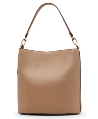 Small Oval Top Handle Bucket Bag