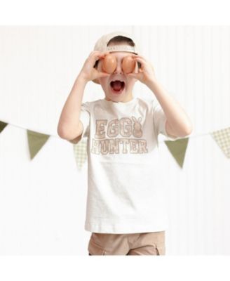 Baby Boys Egg Hunter Camo Easter Short Sleeve T-Shirt