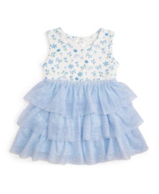 Baby Girls Sky Floral Tank Tutu Dress