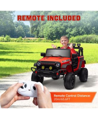 12V Kids Ride On Truck with Music Lights and Remote