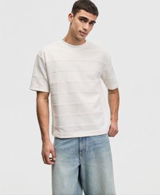 Men's Relaxed-Fit Ottoman Mesh T-Shirt