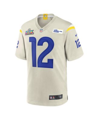 Men's Puka Nacua Cream Los Angeles Rams Super Bowl LX Game Jersey