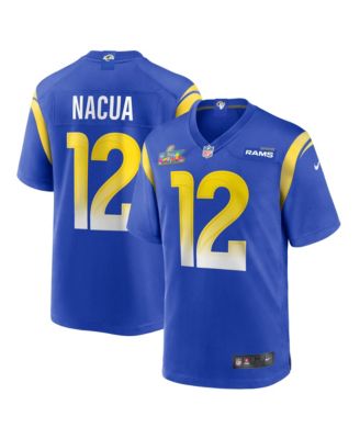 Men's Puka Nacua Royal Los Angeles Rams Super Bowl LX Game Jersey