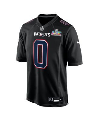 Men's Christian Gonzalez Black New England Patriots Super Bowl LX Fashion Game Jersey