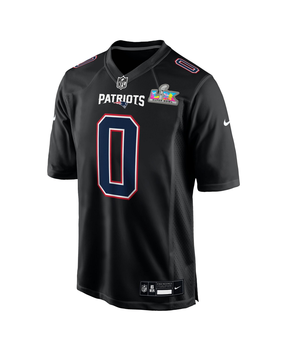 Nike Men's Christian Gonzalez Black New England Patriots Super Bowl Lx Fashion Game Jersey