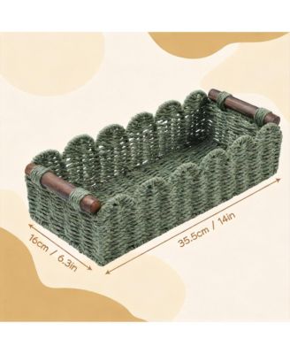 Handcrafted Wicker Storage Basket