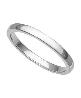 Women's Ring, 2mm Platinum Wedding Band