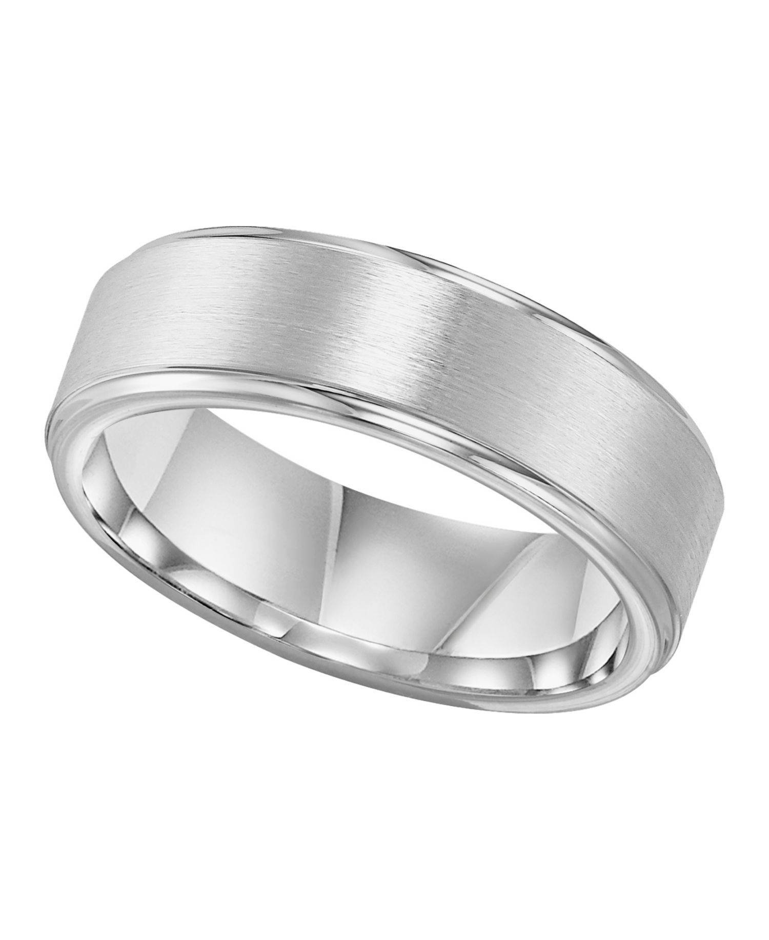 Men's Cobalt Ring, Comfort Fit Wedding Band