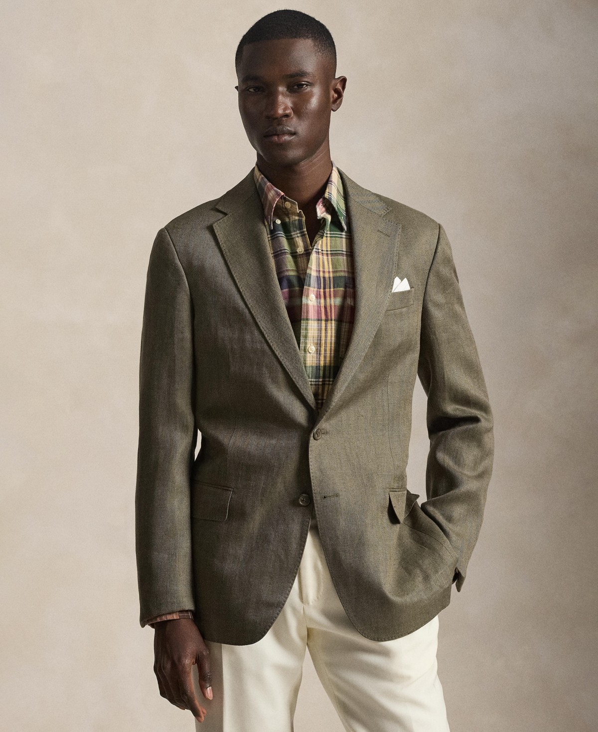 Мужские куртки Polo Ralph Lauren Men's Modern-Fit Herringbone Sport Coat — фото 1