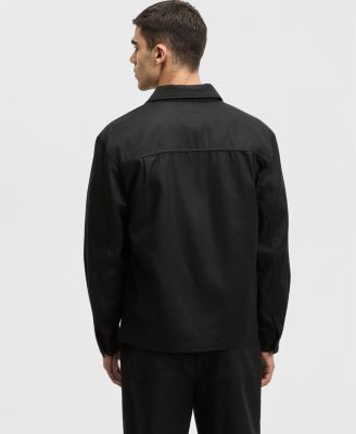 Men's Relaxed-Fit Twill Shirt Jacket