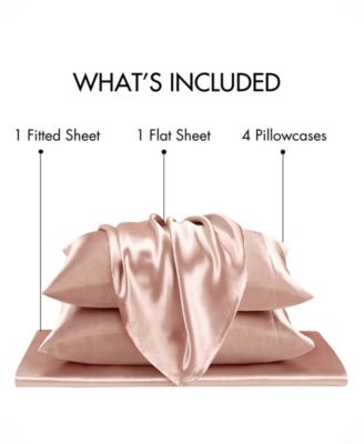 Satin Luxury 6-Pc. Sheet Set, Cal King
