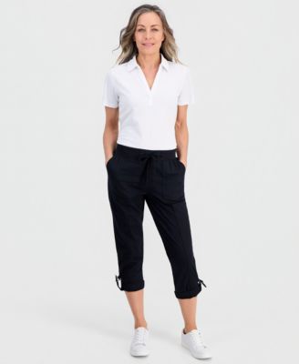 Petite D-Ring Capri Pants