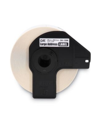DK1208 1.4 in. x 3.5 in. Die-Cut Address Labels - White (1-Roll)