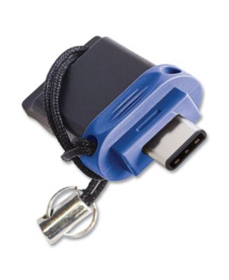 99154 Store  n' Go 32 GB Dual USB 3.0 Flash Drive for USB-C Devices - Blue