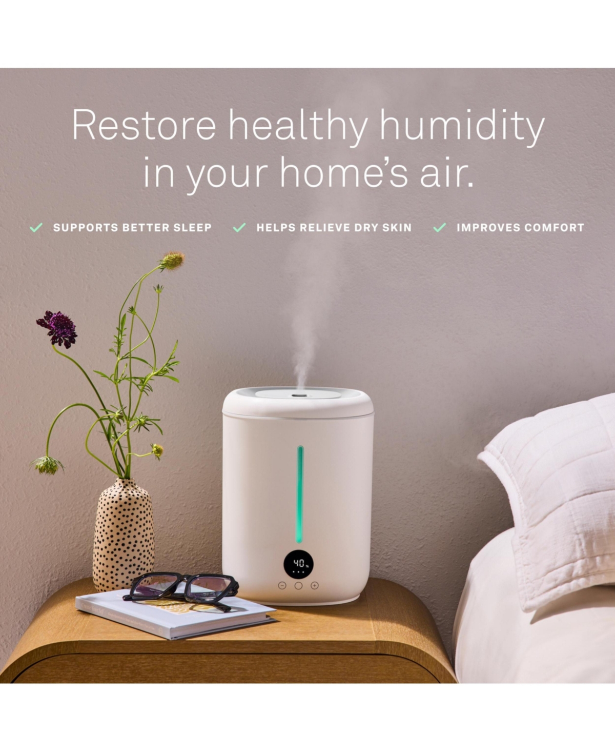 Molekule Mo Glow Smart Ultrasonic Humidifier