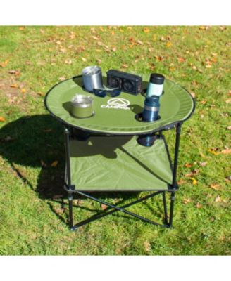 2 x 2 x 2 ft Blue Fabric 28" Diameter Round Portable Table