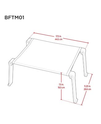 1 x 1 x 1 ft Blue Ultra Compact Fabric Folding Table