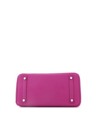 Birkin 30 Handbag Pink Togo with Palladium Hardware