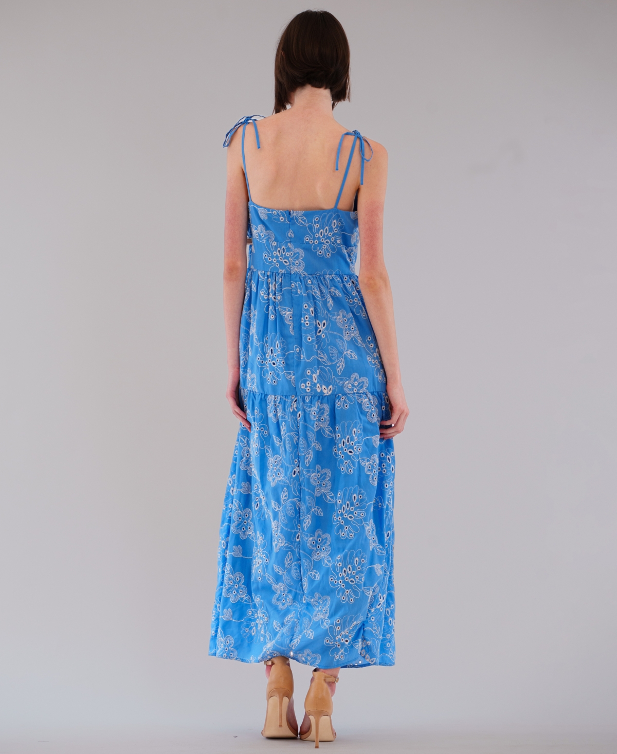 julia jordan Women's Square Neck Maxi Dress