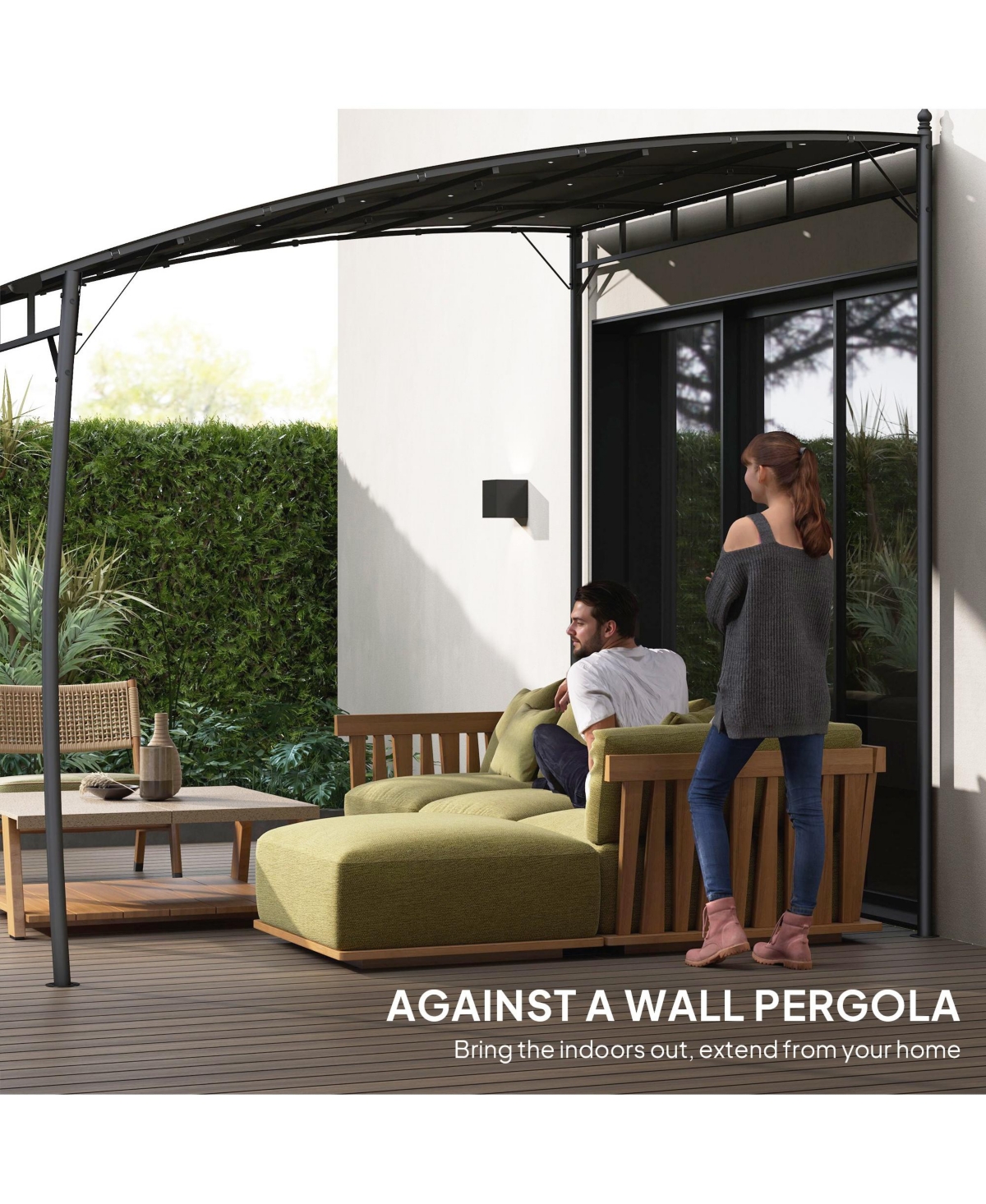 Outsunny 10' x 10' Pergola, Uv-Resist Outdoor Canopy Shelter,