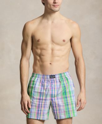 Men's Yarn-Dyed Plaid Boxer Briefs